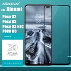 Защитная пленка NILLKIN XD CP + MAX для Xiaomi Poco X3 NFC Poco M3 X2 F2 Pro, полное покрытие, закаленное стекло, пленка для Redmi K30 Pro