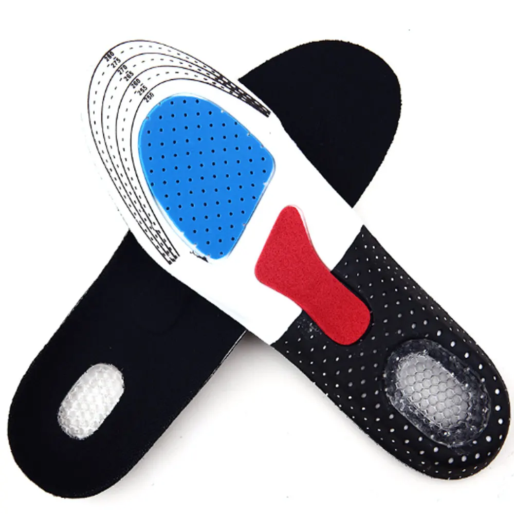

Силиконовые Дышащие стельки для обуви унисекс, уход за ступнями, массажные, амортизирующие, для баскетбола, футбола, скалолазания