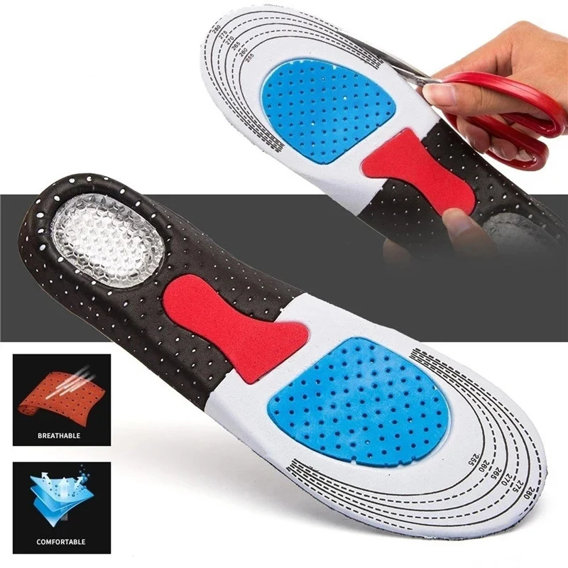 

Unisex Silicone Sport Insoles Orthotic Arch Support Sport Shoe Pad Running Gel Insoles Insert Cushion for Walking,Running Hiking