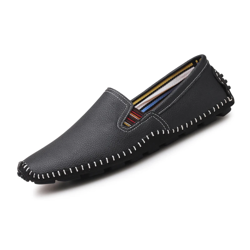 

Handmade Genuine Leather Men Shoes Luxury Brand Italian Casual Mens Loafers Breathable Driving Shoes Slip on Moccasins 38-47