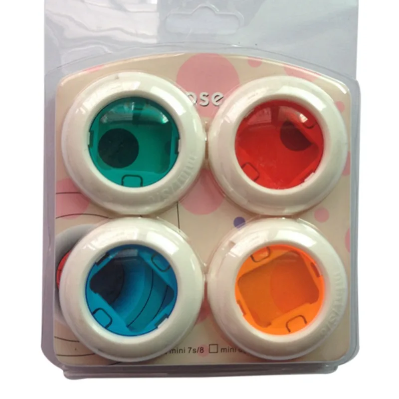 4Pcs Colored Camera Lens Filter Set Special Effect For Fujifilm Instax Instant Film Cameras Colorful Mini | Электроника