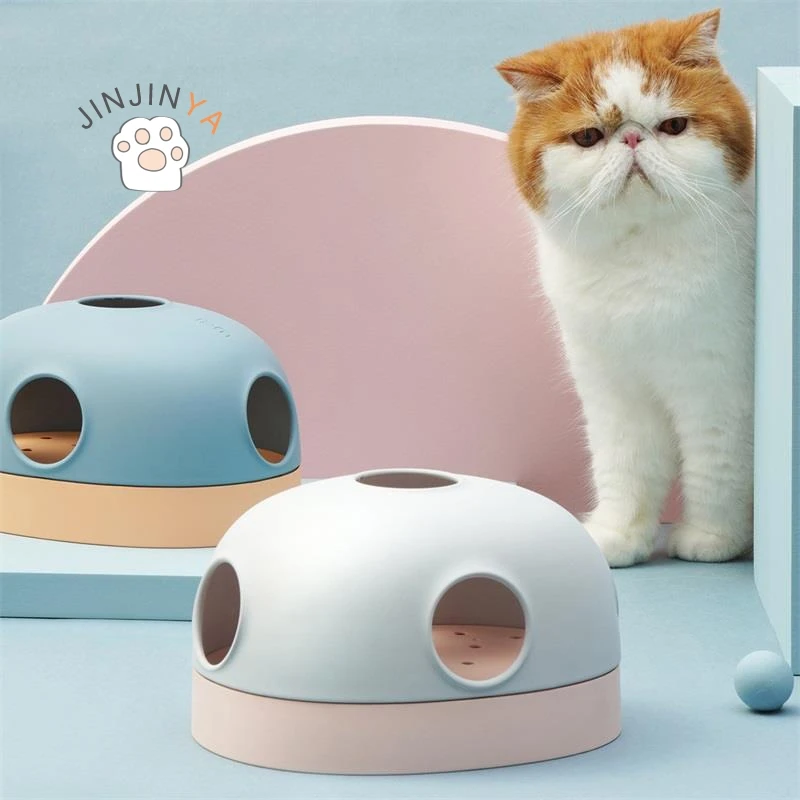 

3 In 1 Pet Cat Toy Track Ball Plush Interactive Intelligence Toys For Cats Games Treat Puzzle Toy Amusing Training