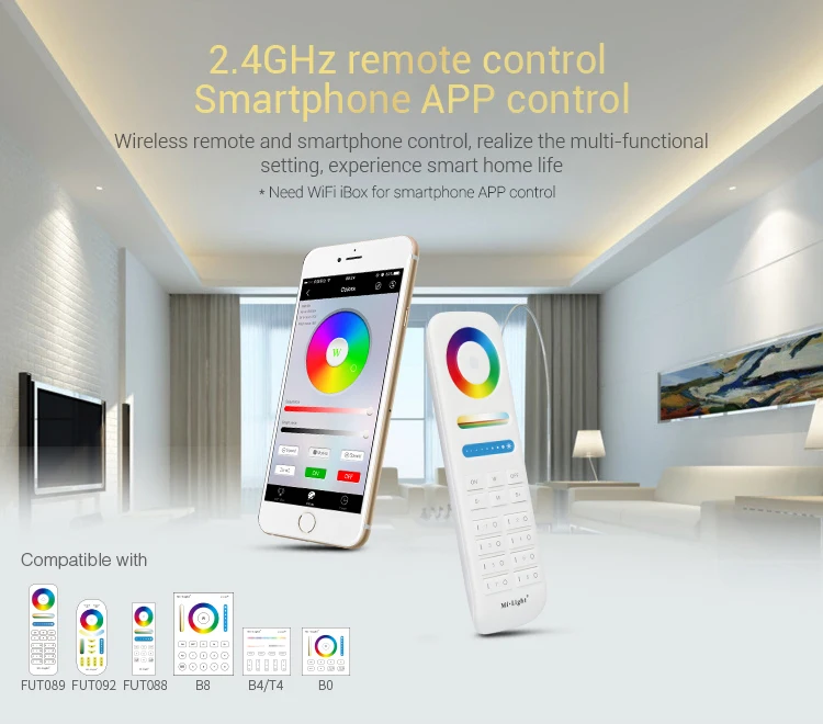 Mi boxer FUT043 FUT044 FUT045 FUT043A FUT044A RGB RGBW RGB+ CCT Функция светодиодный контроллер Smart Светодиодный