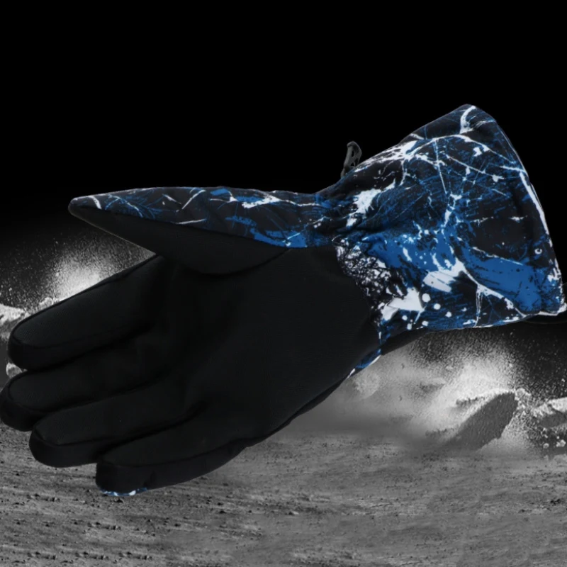 

Men Motorcycle Snowmobile Riding Gloves Women Warm Ski Gloves Anti-slip Waterproof Winter Snow Warm Fleece