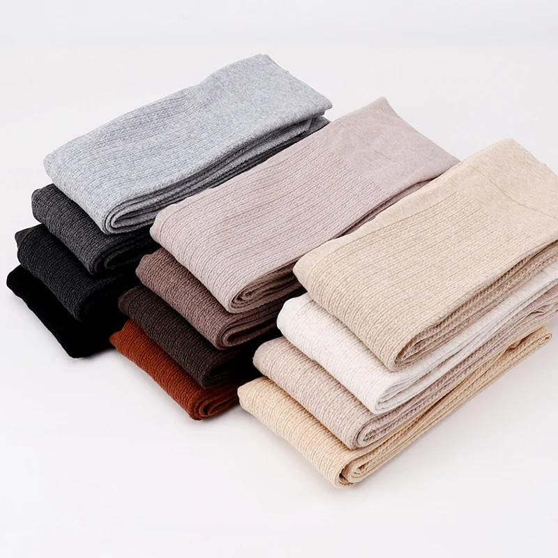 Модные твист колготки женские хлопковые с высокой талией теплые осень зима