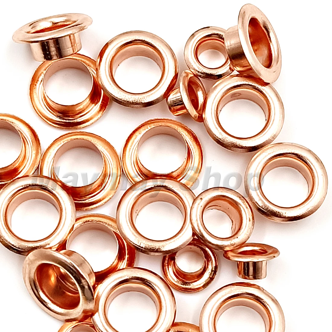 

200Pcs Rose Gold Color Hole Metal Eyelets Grommets with Washer For Diy Leathercraft Shoes Belt Cap Bag Tags Clothes Accessories