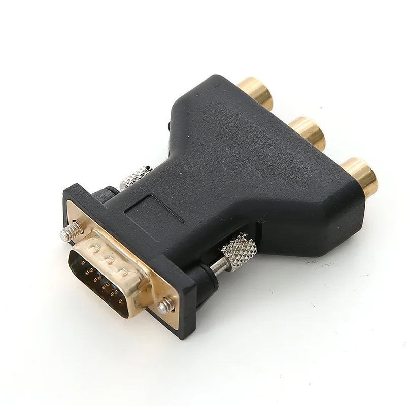 Новое поступление адаптер VGA RCA 3RCA Видео гнездо к HD 15 контактный конвертер