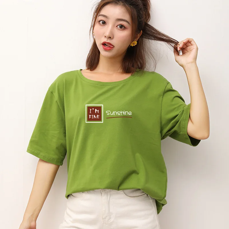 

2021 fashion Women T shirts 2021 New Arrivals Summer Short Sleeved white