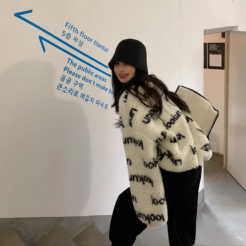 Женские толстовки из искусственного меха Woherb Повседневная Толстовка с круглым