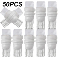 50x t10 w5w ceramics 3d led waterproof wedge licence plate lights wy5w turn side lamp car reading dome light auto parking bulb
