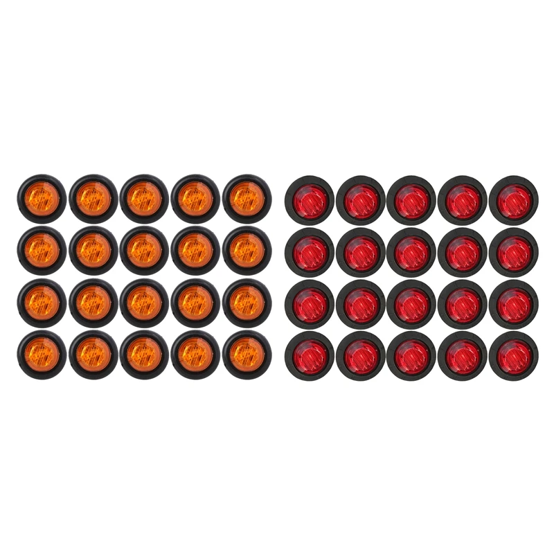 

Новый 20x 3/4 дюйма 3LED боковой маркер фонарь заднего хода для грузовика