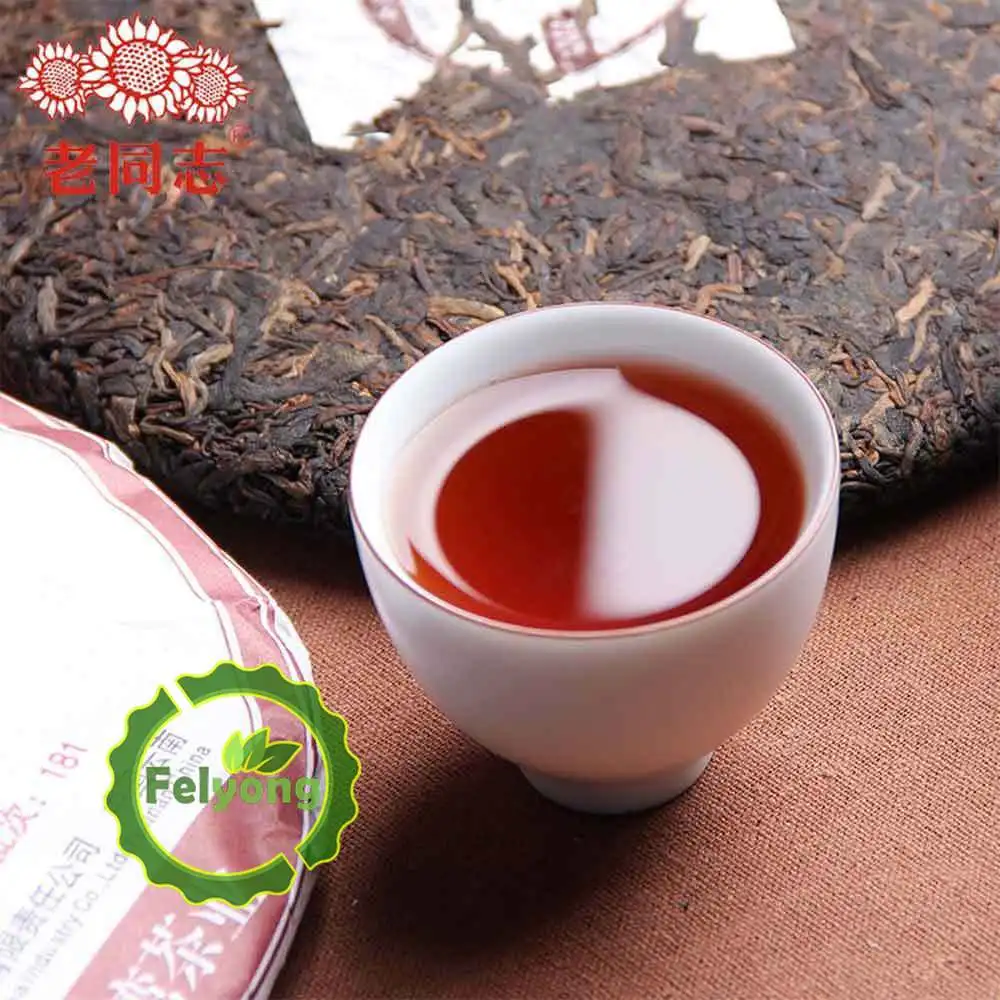 Shu Pu-erh 2018yr HaiWan 9978 партия 181 LaoTongZhi старый Камрад спелый Пуэр Чай Торт