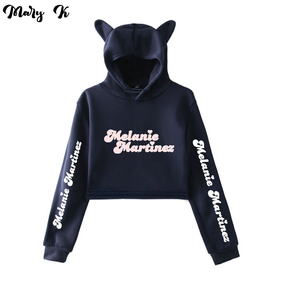 

2020 New Melanie Martinez Hoodie Sweatshirts Women Cat ears Sweatshirt Girl Kawaii Harajuku Crop Tops Girl Clothes
