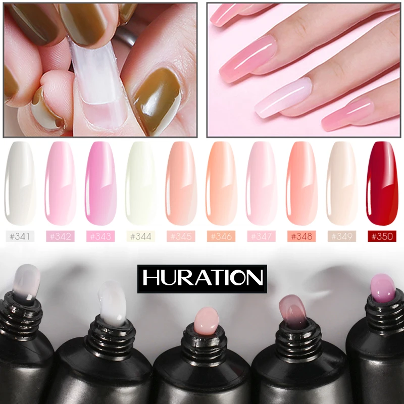 Полигель для наращивания ногтей Типсы французского маникюра прозрачный розовый