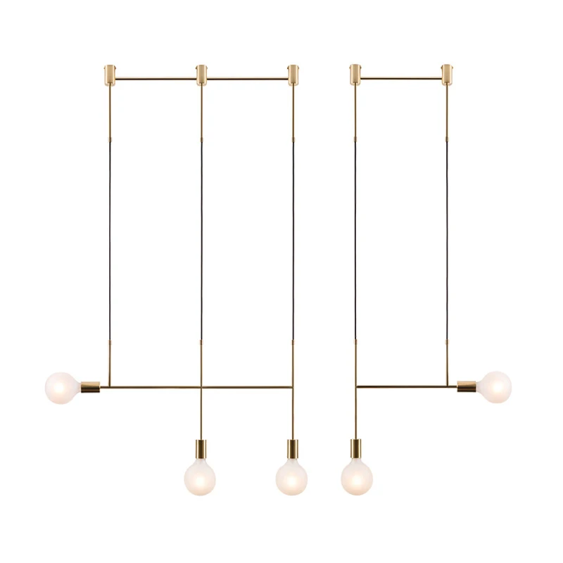 

Modern Led Metal Pendant Lights Wrought Iron Glass Round Ball Brass Rod Hanging Lamp For Living Roomcafekitchen Nordic Lighting