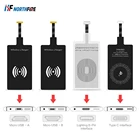 Универсальное беспроводное зарядное устройство Qi для iPhone 7, 6s Plus, стандартное беспроводное быстрое зарядное устройство Micro USB Type-C для Huawei, Xiaomi, Redmi