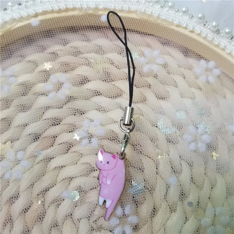 Cute Cat Smart Phone Strap Lanyards for IPhone/Samsung/XiaoMi Case Strap Decor KeyChain Mobile Phone Strap Phone Hanging Charm