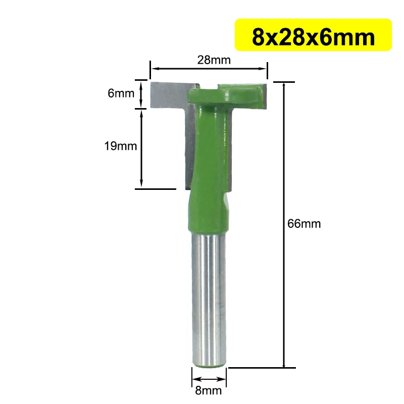 Фреза по дереву с Т-образным пазом и хвостовиком 8 мм 1 шт. - купить выгодной цене |