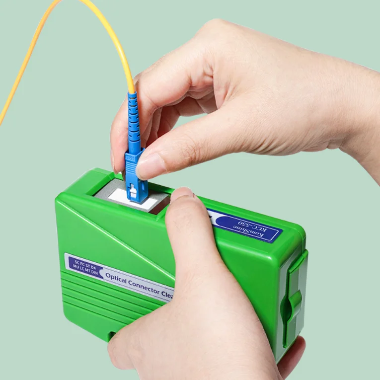 Оптический коннектор FTTH KomShine KCC-550 SC FC ST LC MU MT D4 DIN очиститель коробки для очистки 500