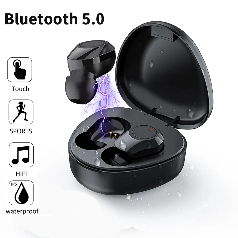 Беспроводные наушники TWS 5 1 Bluetooth Беспроводная гарнитура IPX5 водонепроницаемые HiFi