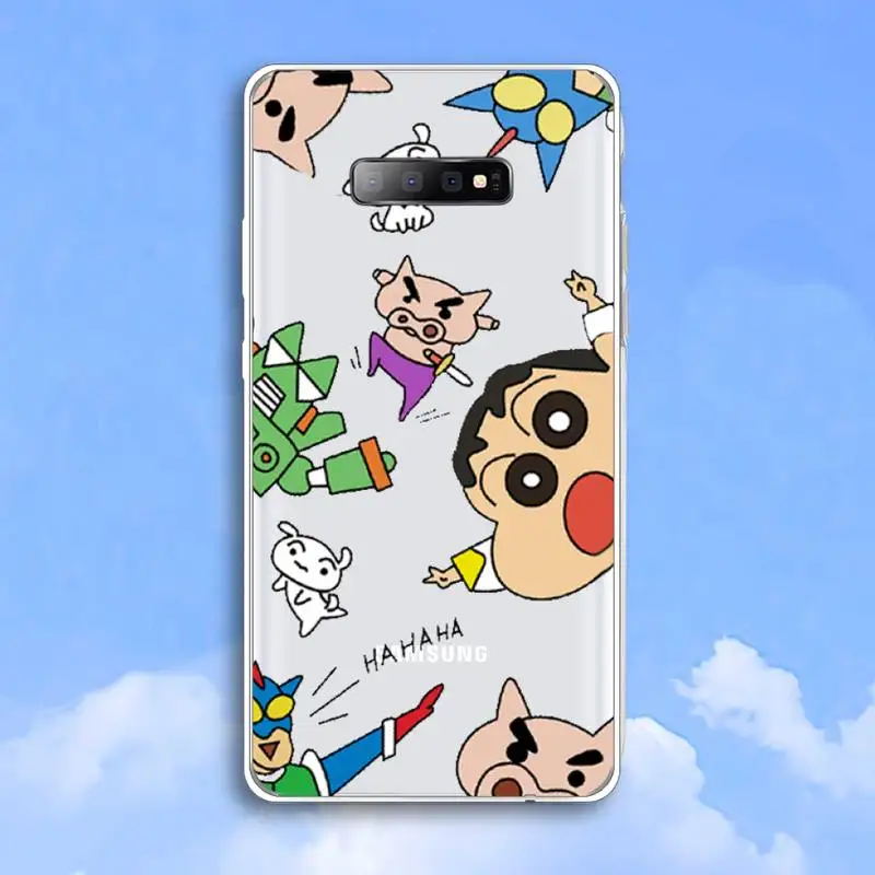 

Crayon Shin-chan cute cartoon high quality Phone Case shell Transparent For Samsung Galaxy A 71 21s S note 8 9 10 plus 20 ultra