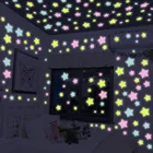 Светящиеся люминесцентные светящиеся наклейки для детской спальни, 30 шт.