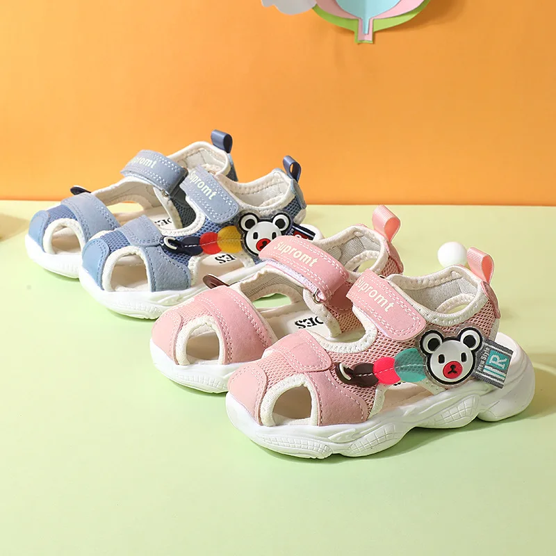 

Children's Sandals 2021 Summer New Baby Toddler Sandls Boys and Girls Anti-kick Soft-soled Beach Casual Non -slip Sandaks