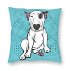 Чехол для диванной подушки, 45x45, с изображением бультерьера
