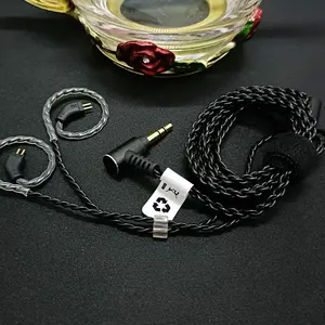 Медный кабель для наушников, 0,78 мм, 2 контакта, с микрофоном для IPhone, Android, IOS, Weston TFZ 1964, W4r, Um3x, Es3, Es5