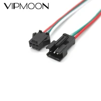 2pin 3pin 4pin 5pin led connector malefemale jst sm 2 3 4 5 pin plug connector wire cable for led strip light lamp driver cctv