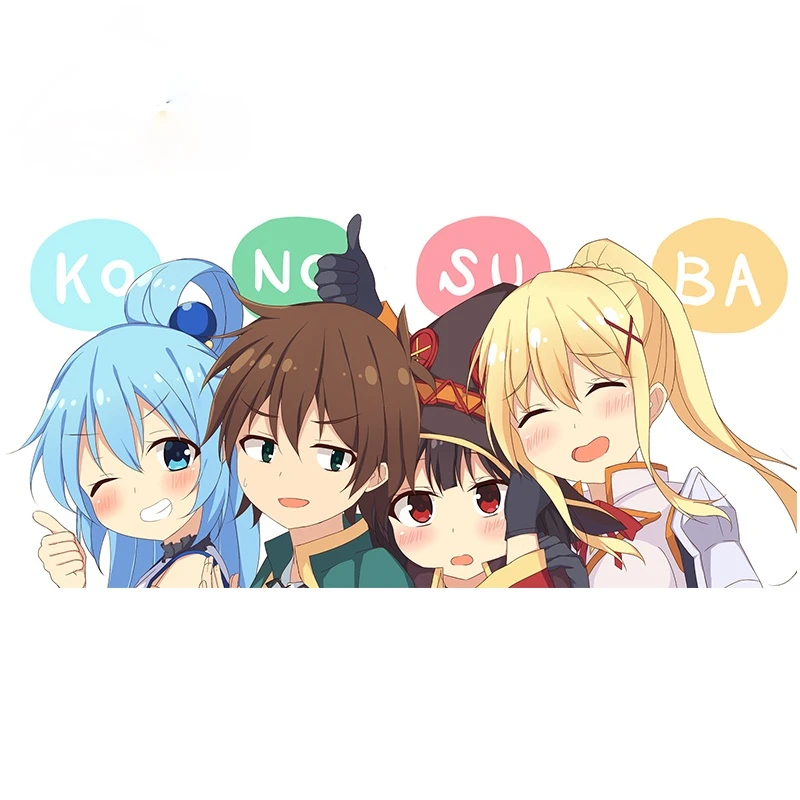 

Konosuba Aqua Car Stickers Waterproof Bumper Window Custom Printing Scratch-proof Decal Decoration Car Accessories KK13x6cm