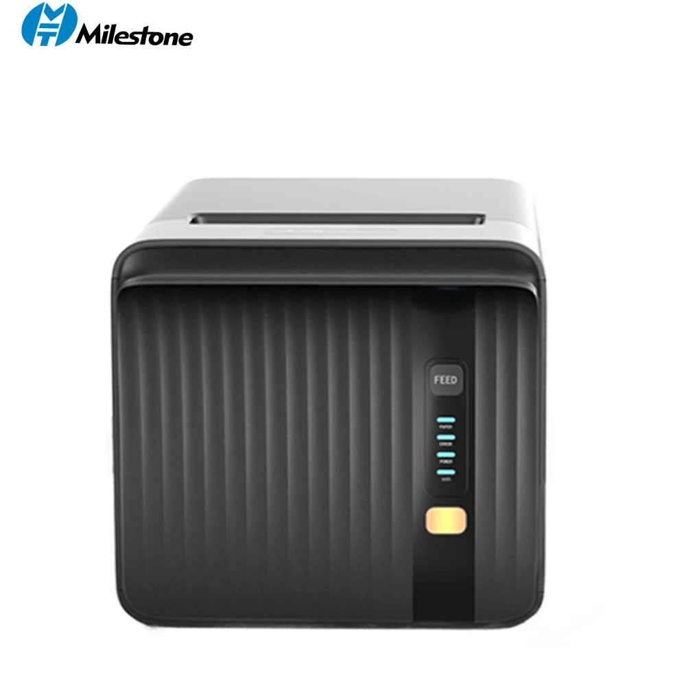 Термопринтер для чеков Milestone USB, 3 дюйма, POS-принтер для ресторанов, устройство для печати чеков с автоматической резкой для машины магазина niimbot