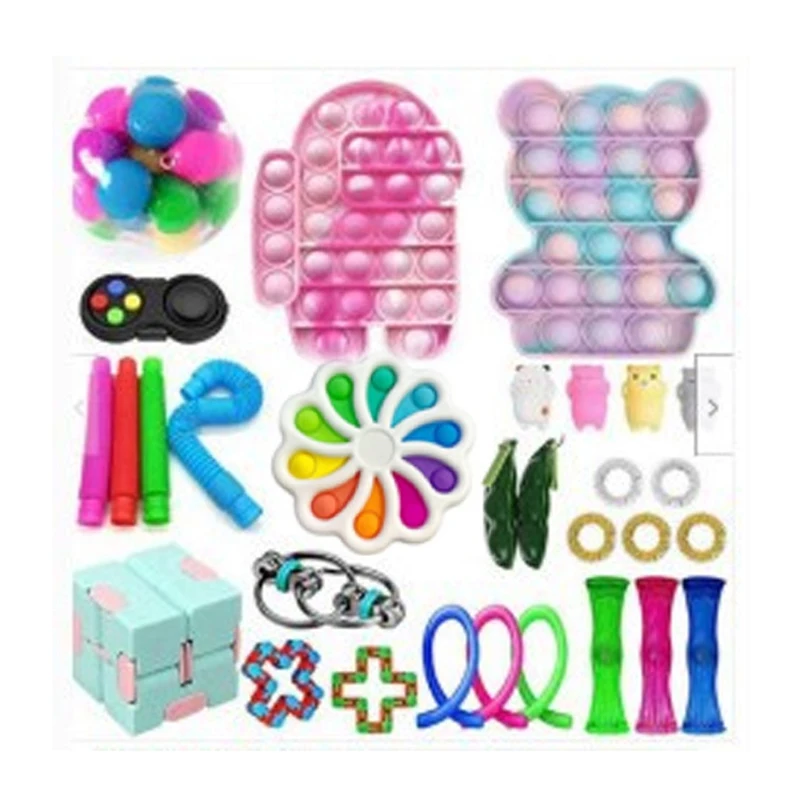

Simple dimple anti-stress hand toy set, push bubble fingertip sensory toy, anti-stress gift for adults and children