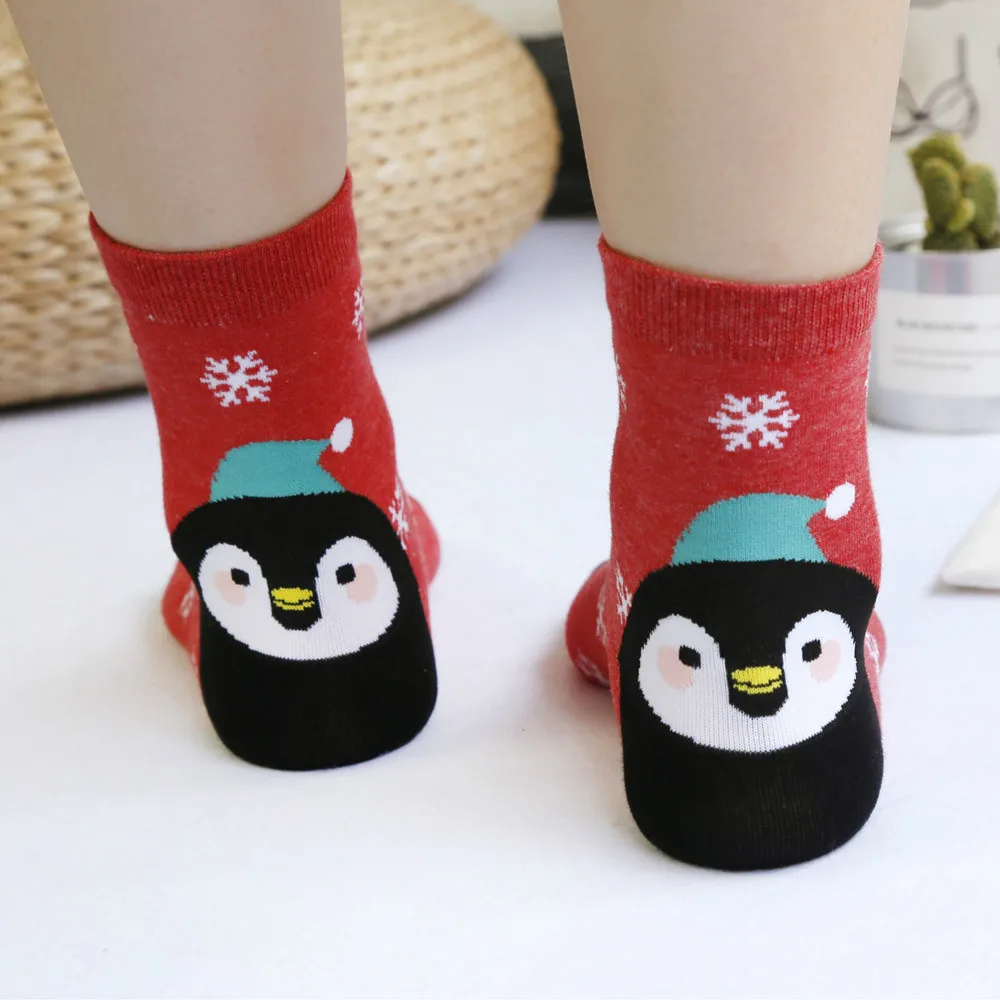 Женские носки новые рождественские модные зимние милые шерстяные женские теплые