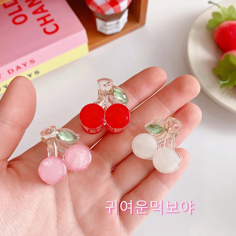 

1pc Lovely Small Cherry Hair Claw Clips for Women Girls Kids Children Hairpin Headband For Hair Washface Accessories Headwear