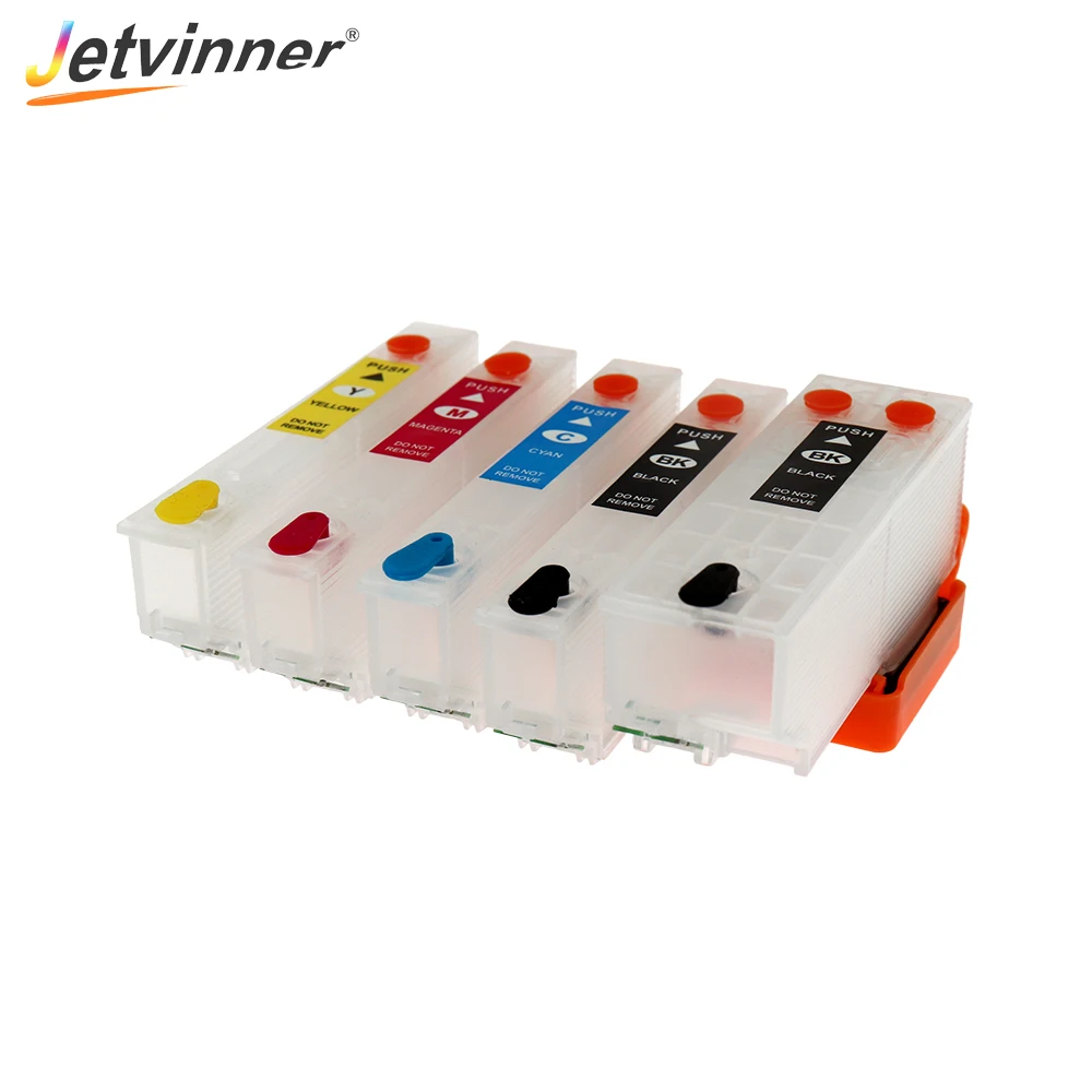 Струйный картридж Jetvinner для принтеров Epson T3351 T33XL T3361- T3364 T33 с дуговым чипом XP530 XP900