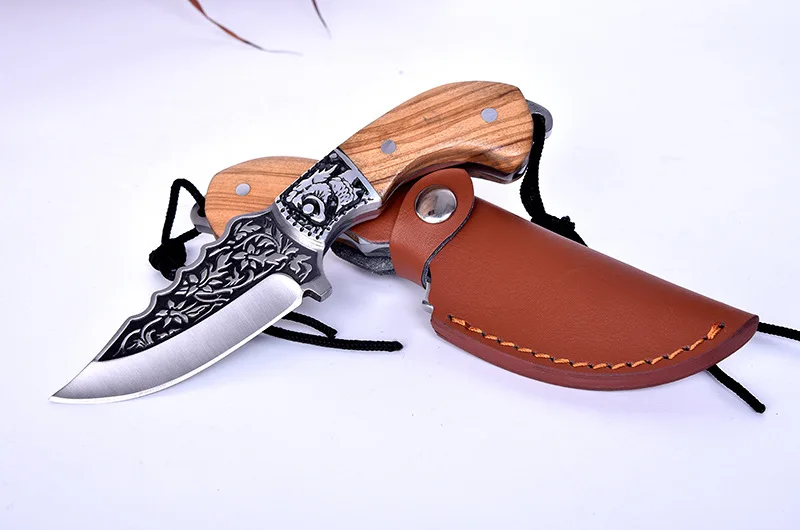 

UNeefull Outdoor Portable camping hunting knife high hardness multifunctional small straight knife Kitchen knife