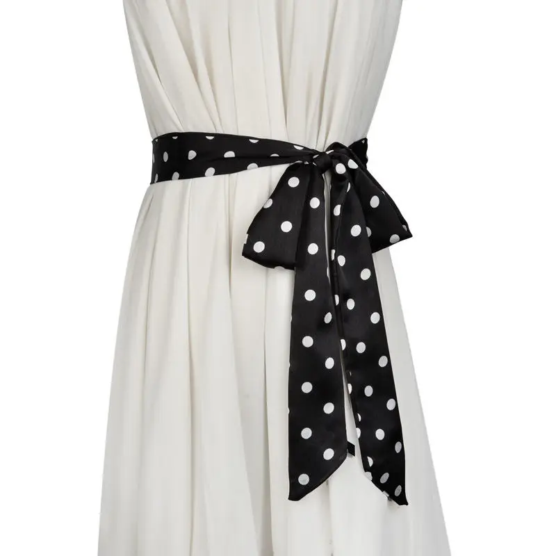 Веревка для платьев широкий пояс тканевые ремни женщин белые черные красные