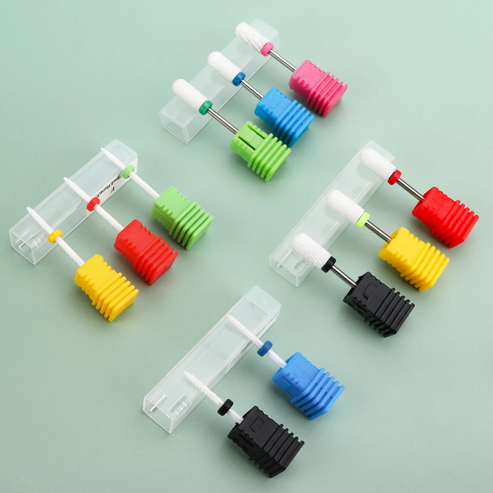 

New Ceramic Nail Drill Bit Electric Manicure Drills for Machine Milling Cutter Nail Files Buffer Nail Art Equipment Accessory