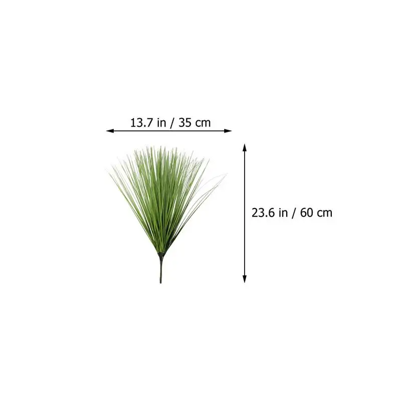 

3PCS Simulation Grass Decor Vivid False Onion Grass Arrangement Decor (Green)
