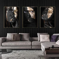 african art black gold woman decorative painting core canvas painting cafe hotel with painting aliexpress wish amazon poster