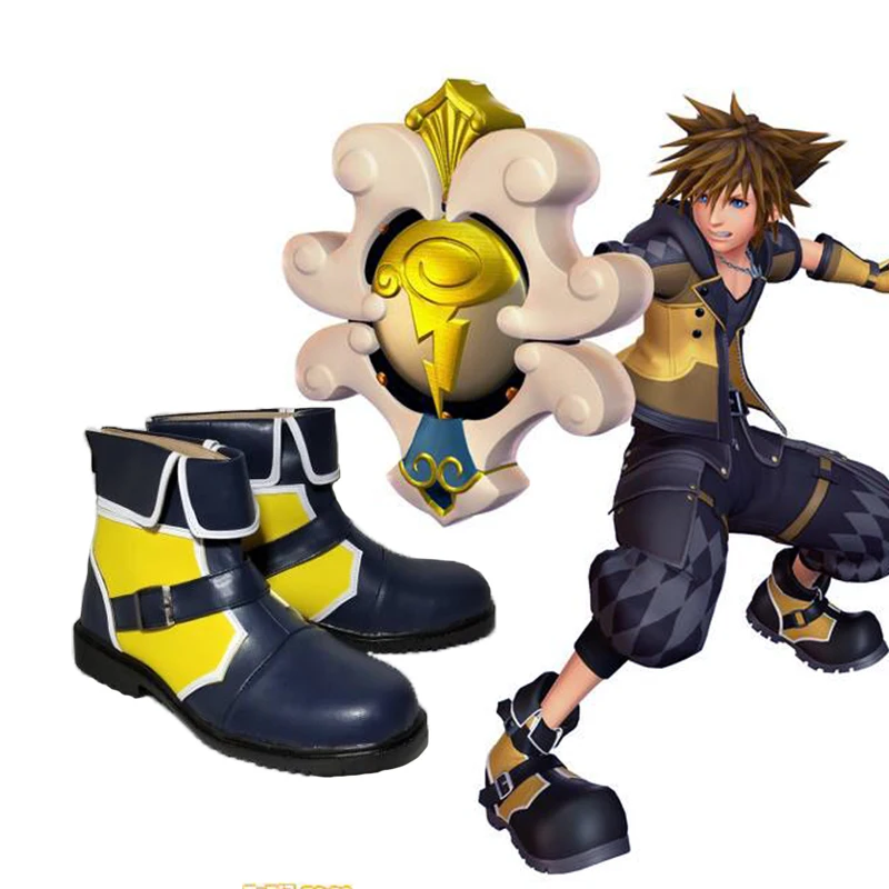 Женские и мужские Аниме-ботинки обувь для косплея Kingdom Hearts III костюмированной