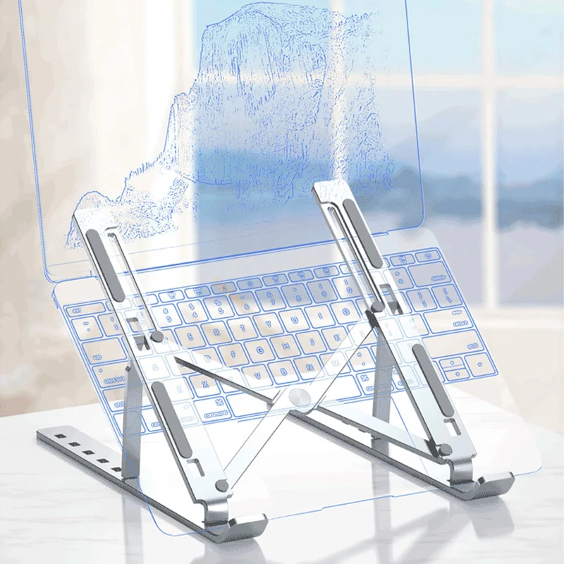 Подставка для ноутбука из алюминиевого сплава регулируемая складная подставка