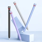 Чехол для карандаша Apple Pencil 1 2, силиконовый мультяшный милый Ударопрочный Мягкий защитный чехол с котом для сенсорного стилуса 21 дюйма