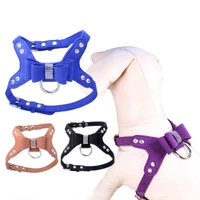 pet chest belt shinny rhinestone bow knot dog harnesses for walking training small medium large dogs