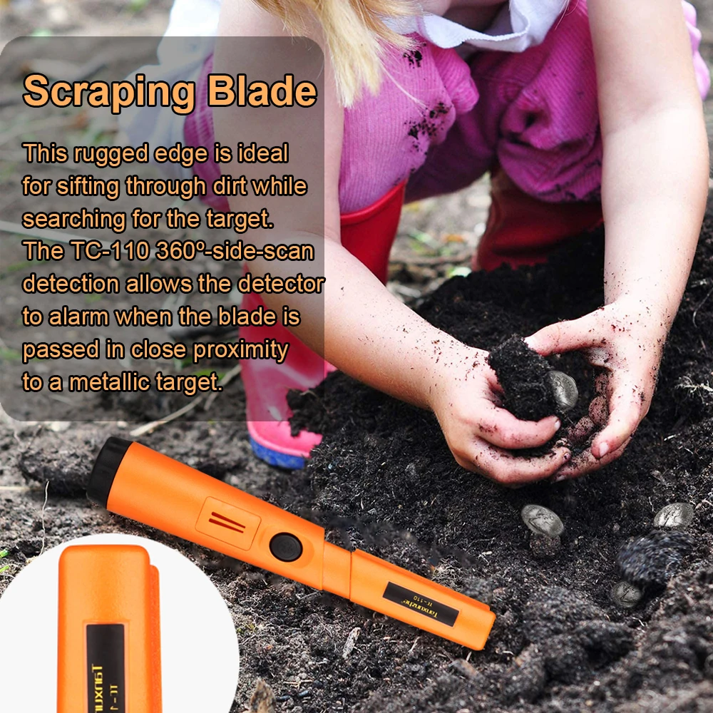 TC-110 ручной металлоискатель GP-указатель с одним ключом защита от минерализации