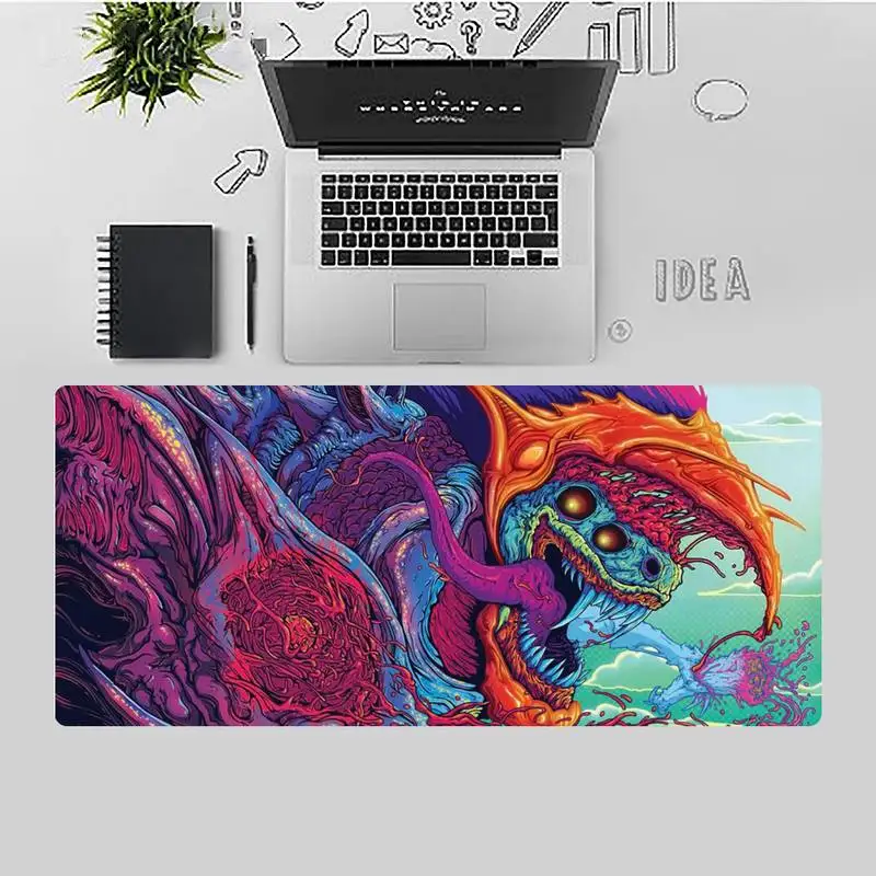 

color dragon LockEdge game Rubber Gaming Desk Mat Desk Table Protect Game Office Work Mouse Mat pad X XL Non-slip Laptop Cushion