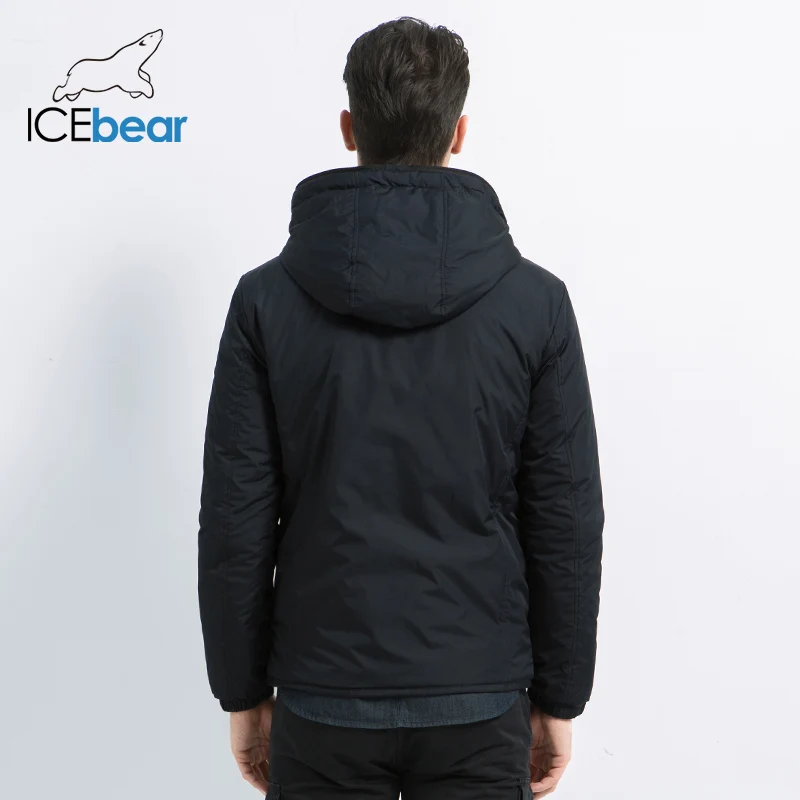 ICEbear2019 новая мужская куртка в двойном ношении Мужская ветрозащитная теплая