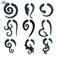 miqiao 2pc new acrylic fake expansion stick cheater twist spiral ear taper gauges body piercing jewelry