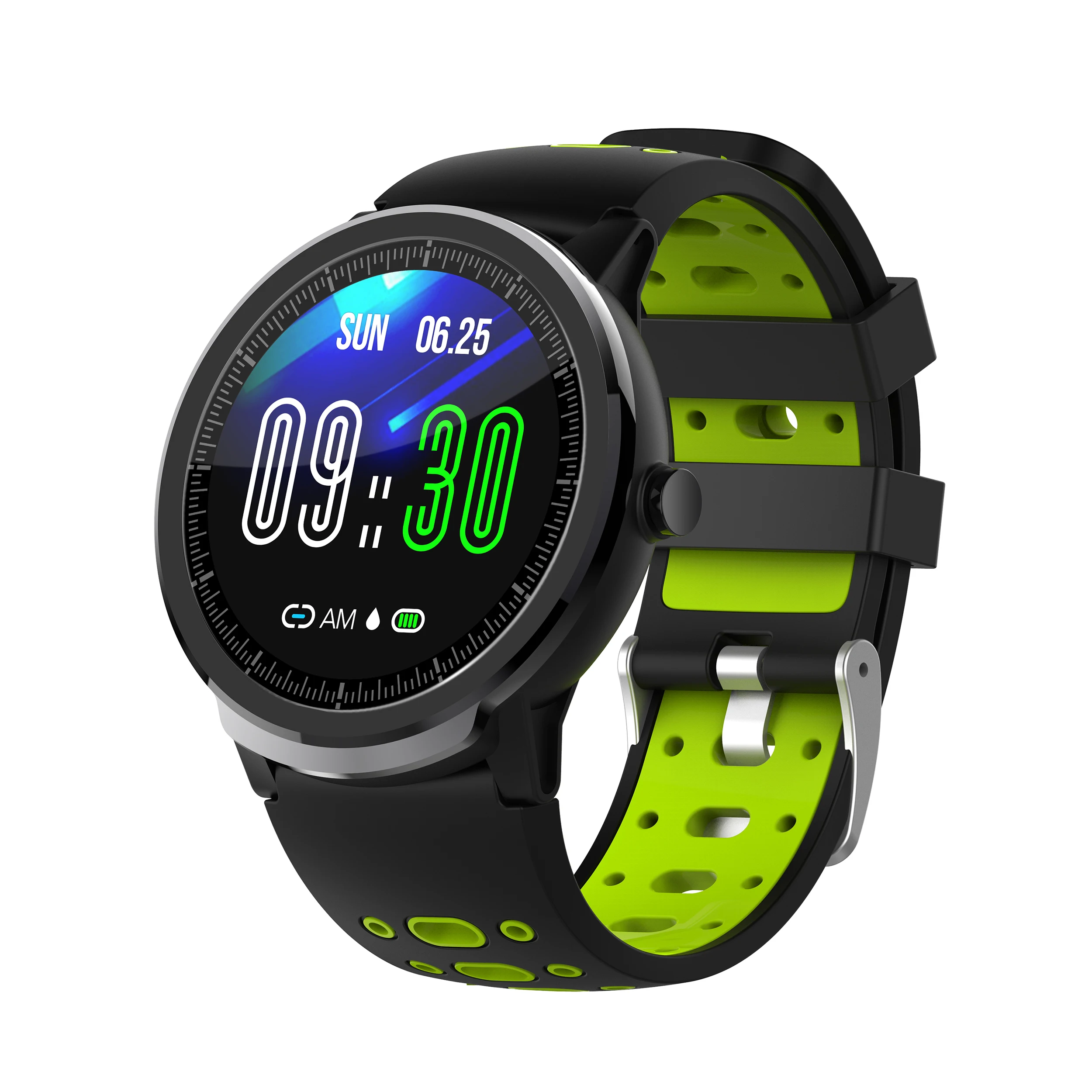 High-end fashion smart watch silicone strap waterproof health bracelet heart rate pedometer Bluetooth connection mobile phone